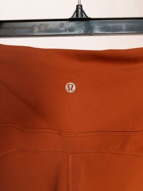 Lululemon High Waist Orange Flare Leggings I Bell Bottom Activewear | Size 12